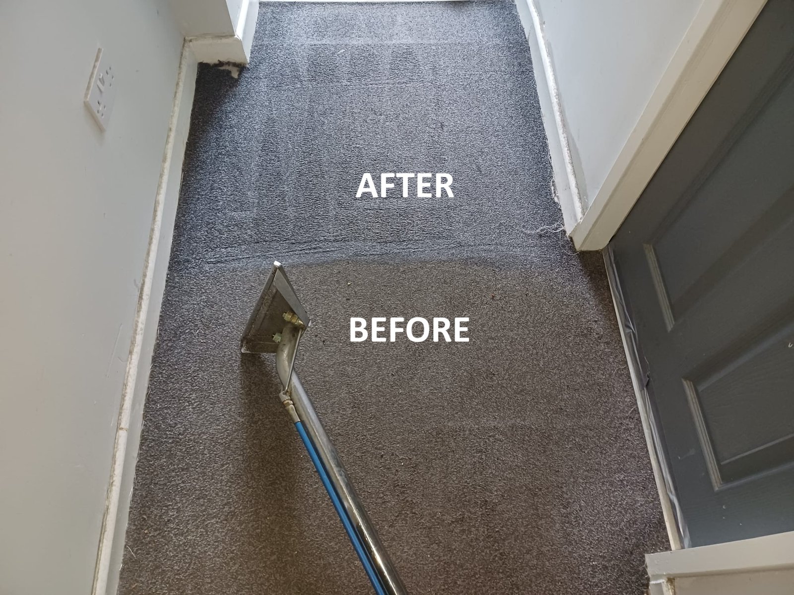 Real before-and-after carpet clean in Bury